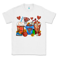 White Basketball Coffee Cups Classic Tee - FaDigitalArtStudio