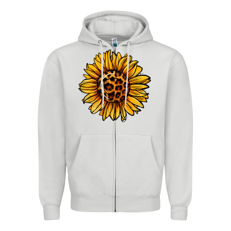 Sunflower Leopard Zipper Hoodie by Jasminsmagicworld | Teevron