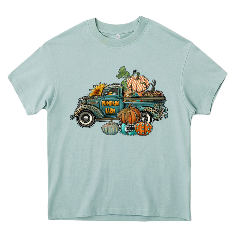 Western Pumpkin Farm Truck Heavy Core Tee by RanaPortraitStore | Teevron