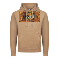 Vintage Coffee texas map bull skull sunflower leopard licence plate Vintage Hoodie - Artiststas
