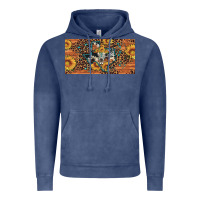 Vintage Denim texas map bull skull sunflower leopard licence plate Vintage Hoodie - Artiststas