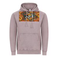 Vintage Zinc texas map bull skull sunflower leopard licence plate Vintage Hoodie - Artiststas