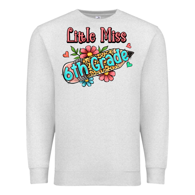 Little Miss Sixth Grade Premium Sweatshirt by RanaPortraitStore | Teevron