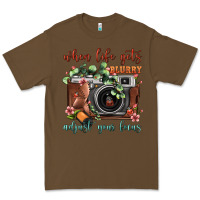 Cacao When Life Gets Blurry Adjust Your Focus Vintage Camera Premium Tee - FaDigitalArtStudio