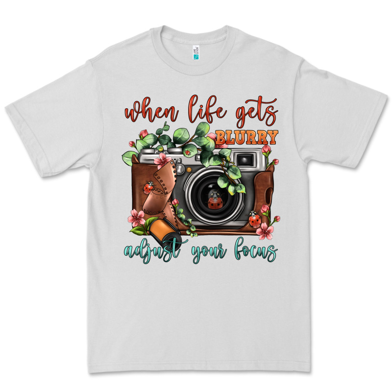 When Life Gets Blurry Adjust Your Focus Vintage Camera Premium Tee by FaDigitalArtStudio | Teevron