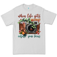 Dove Grey When Life Gets Blurry Adjust Your Focus Vintage Camera Premium Tee - FaDigitalArtStudio