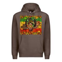 Coffee juneteenth black women  tumbler Premium Hoodie - BarkalooDesign