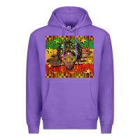 Purple juneteenth black women  tumbler Premium Hoodie - BarkalooDesign
