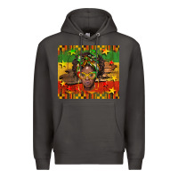 Smoke juneteenth black women  tumbler Premium Hoodie - BarkalooDesign