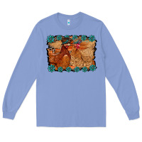 Colony Blue chicken western Long Sleeve Tee - RacoonDesign
