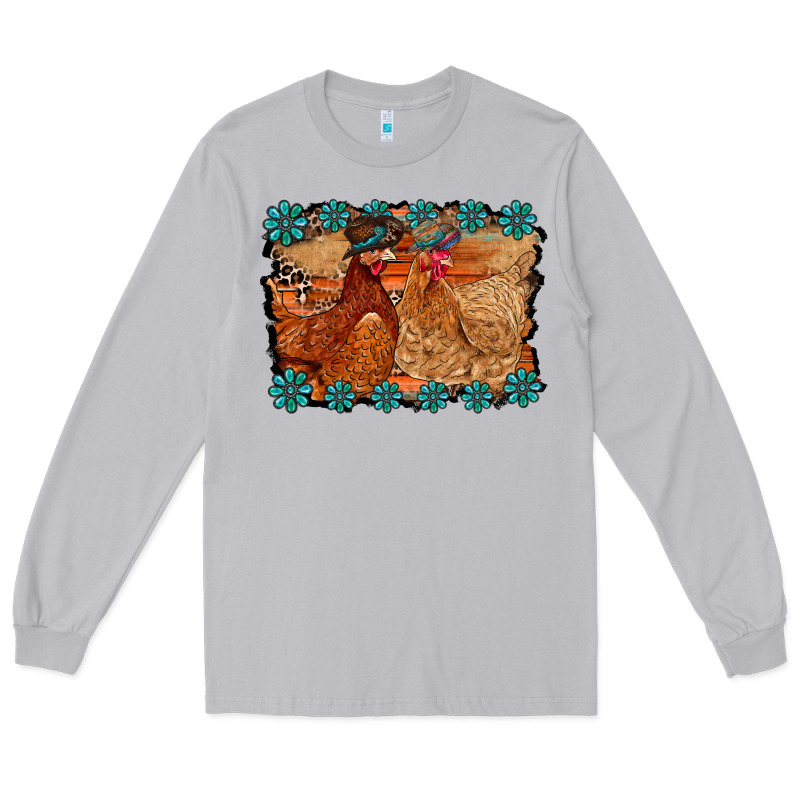 Chicken Western Long Sleeve Tee by RacoonDesign | Teevron