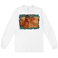White chicken western Long Sleeve Tee - RacoonDesign
