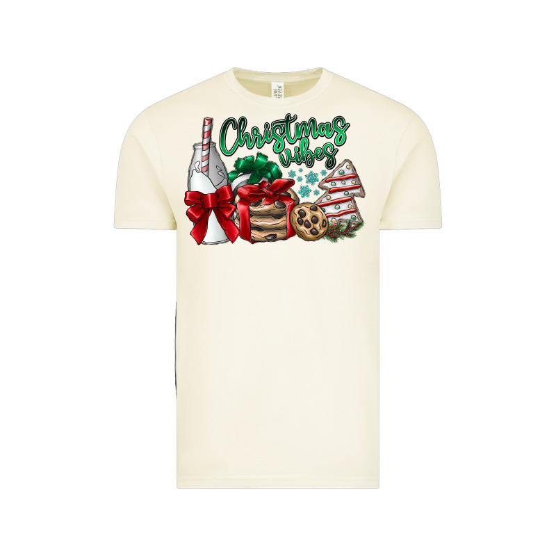 Christmas Vibes Vintage Tee by CowhideDigitalArt | Teevron