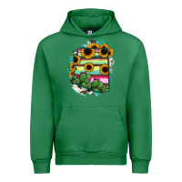 Emerald Arizona Map Sunflower Cactus Serape Urban Hoodie - RanaPortraitStore