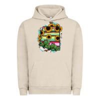 Pigment French Oak Arizona Map Sunflower Cactus Serape Urban Hoodie - RanaPortraitStore