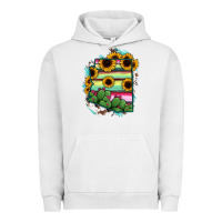 Pigment Lunar Rock Arizona Map Sunflower Cactus Serape Urban Hoodie - RanaPortraitStore