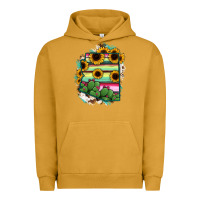 Pigment Peanut Butter Arizona Map Sunflower Cactus Serape Urban Hoodie - RanaPortraitStore