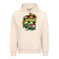 Sandshell Arizona Map Sunflower Cactus Serape Urban Hoodie - RanaPortraitStore
