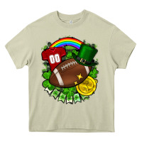 Mossy St. Patrick's Day American Football Heavy Core Tee - FaDigitalArtStudio