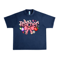 Navy easter teacher Urban Heavy Tee - CowhideDigitalArt