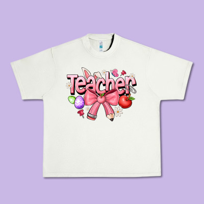 Easter Teacher Urban Heavy Tee Designed By Cowhidedigitalart