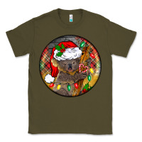 Army Green Christmas koala Classic Tee - BarkalooDesign