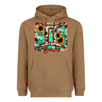 Toasted Coconut gemini turquoise cowhide Heavyweight Hoodie - RanaPortraitStore