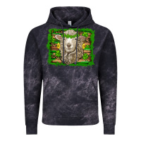 Cloud Black st patricks day sheep shamrock gold  serape leopard glitter Vintage Hoodie - Artiststas