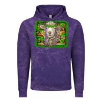 Cloud Purple st patricks day sheep shamrock gold  serape leopard glitter Vintage Hoodie - Artiststas