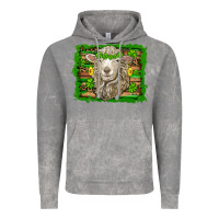 Cloud Rock st patricks day sheep shamrock gold  serape leopard glitter Vintage Hoodie - Artiststas