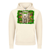 Vintage Artic st patricks day sheep shamrock gold  serape leopard glitter Vintage Hoodie - Artiststas