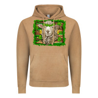Vintage Camel st patricks day sheep shamrock gold  serape leopard glitter Vintage Hoodie - Artiststas