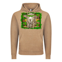 Vintage Coffee st patricks day sheep shamrock gold  serape leopard glitter Vintage Hoodie - Artiststas
