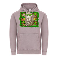 St Patricks Day Sheep Shamrock Gold  Serape Leopard Glitter Vintage Hoodie | Teevron