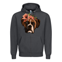 Smoke floral boxer Zipper Hoodie - Jasminsmagicworld