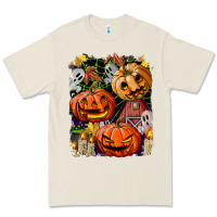 Bone Halloween Pumpkins Premium Tee - BundleAndBundleShop
