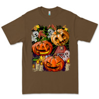 Cacao Halloween Pumpkins Premium Tee - BundleAndBundleShop