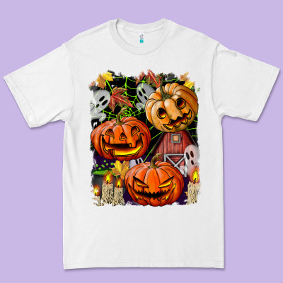 Halloween Pumpkins Premium Tee Designed By Bundleandbundleshop