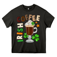 Asphalt Irish coffee St. Patrick's Day Heavy Core Tee - FaDigitalArtStudio