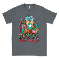 Charcoal Heather Dental Office Manager cold drink frappe Classic Tee - FaDigitalArtStudio