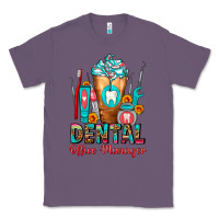 Lavender Dental Office Manager cold drink frappe Classic Tee - FaDigitalArtStudio