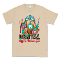 Mushroom Dental Office Manager cold drink frappe Classic Tee - FaDigitalArtStudio