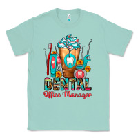 Seafoam Dental Office Manager cold drink frappe Classic Tee - FaDigitalArtStudio