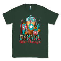 Sports Green Dental Office Manager cold drink frappe Classic Tee - FaDigitalArtStudio