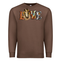 Chestnut love horse sunflower Premium Sweatshirt - RanaPortraitStore