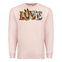 Pale Pink love horse sunflower Premium Sweatshirt - RanaPortraitStore