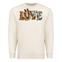 Sandshell love horse sunflower Premium Sweatshirt - RanaPortraitStore