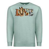 Seafoam love horse sunflower Premium Sweatshirt - RanaPortraitStore