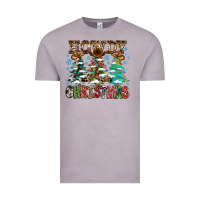 Vintage Zinc Howdy Christmas Vintage Tee - CowhideDigitalArt
