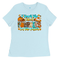 Baby Blue i teach the cutest pumpkins in the patch Ladies Tee - CowhideDigitalArt